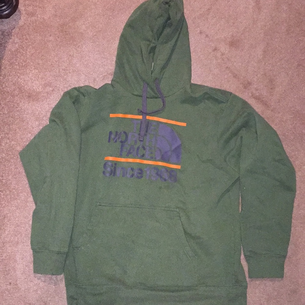 Dark Green Northface Hoodie